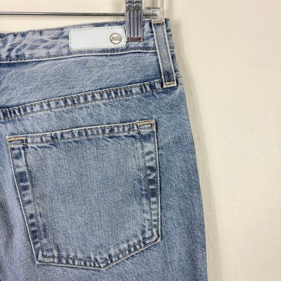 Adriano Goldschmied Isabelle High Rise Straight Crop Jeans With Destroyed Hem - Picture 8 of 10